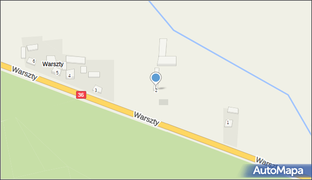 Warszty, Warszty, 2, mapa Warszty