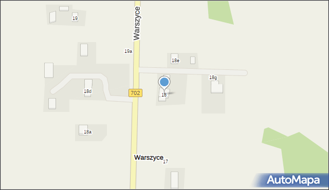 Warszyce, Warszyce, 18, mapa Warszyce