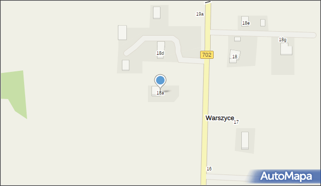 Warszyce, Warszyce, 18a, mapa Warszyce