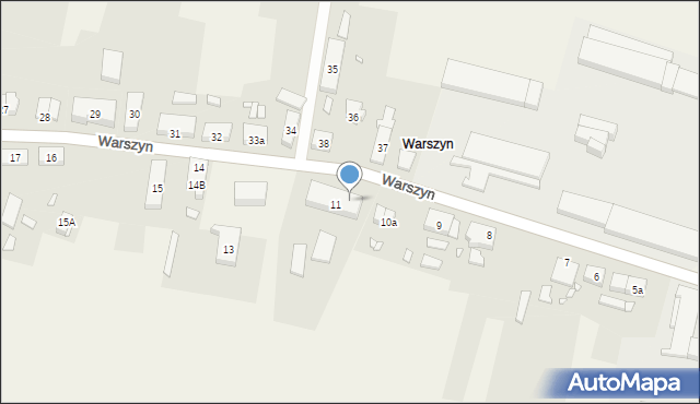 Warszyn, Warszyn, 11A, mapa Warszyn