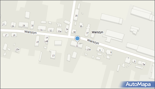 Warszyn, Warszyn, 11B, mapa Warszyn