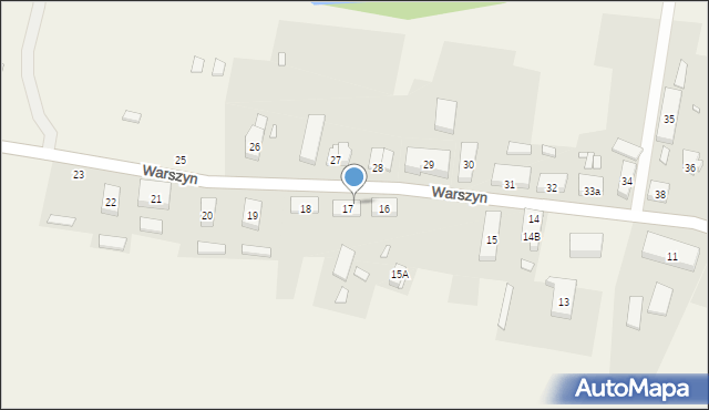 Warszyn, Warszyn, 17A, mapa Warszyn