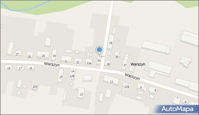 Warszyn, Warszyn, 34B, mapa Warszyn