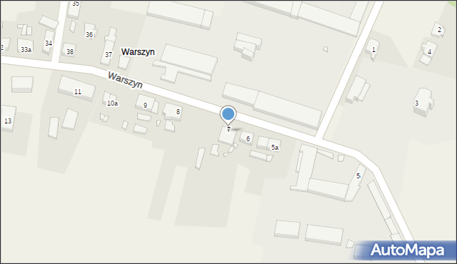 Warszyn, Warszyn, 7A, mapa Warszyn