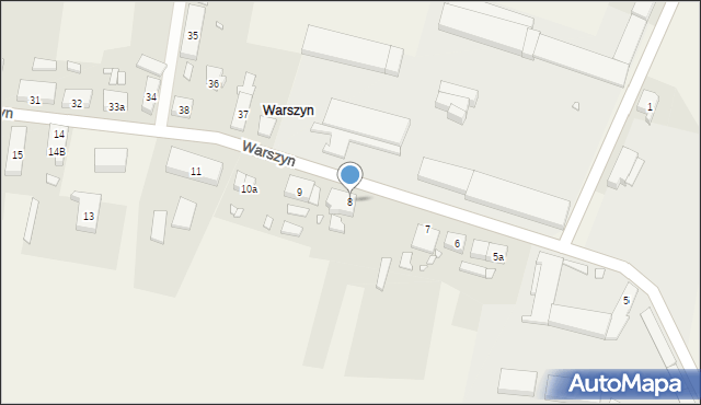 Warszyn, Warszyn, 8, mapa Warszyn