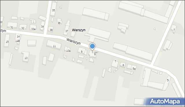 Warszyn, Warszyn, 8B, mapa Warszyn