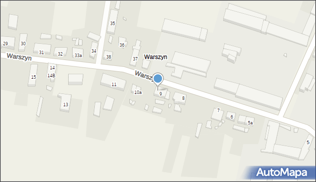 Warszyn, Warszyn, 9C, mapa Warszyn