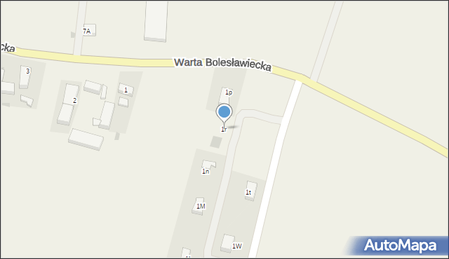 Warta Bolesławiecka, Warta Bolesławiecka, 1r, mapa Warta Bolesławiecka