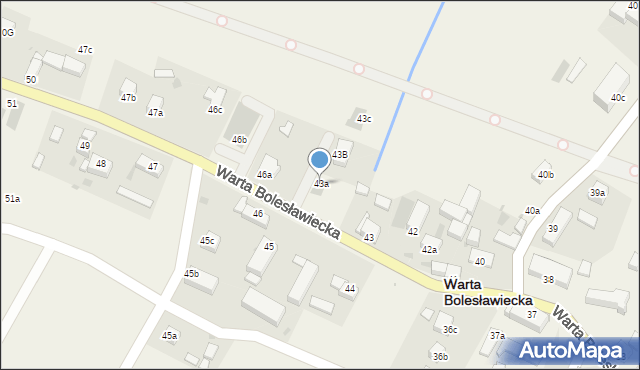 Warta Bolesławiecka, Warta Bolesławiecka, 43a, mapa Warta Bolesławiecka