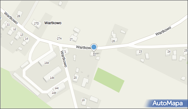 Wartkowo, Wartkowo, 22, mapa Wartkowo