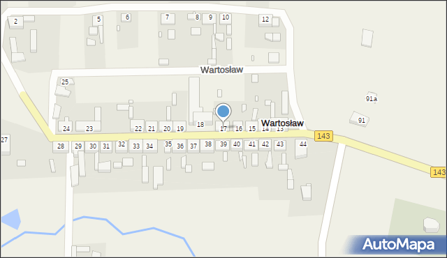 Wartosław, Wartosław, 17, mapa Wartosław