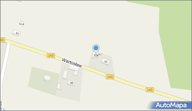 Wartosław, Wartosław, 93a, mapa Wartosław