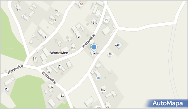 Wartowice, Wartowice, 15, mapa Wartowice