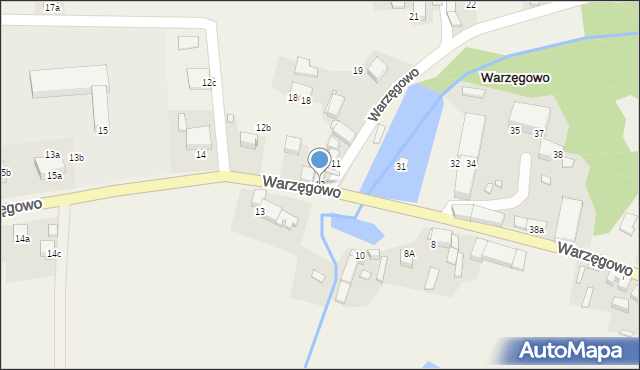 Warzęgowo, Warzęgowo, 12, mapa Warzęgowo