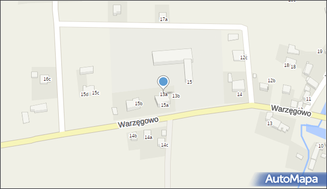 Warzęgowo, Warzęgowo, 13a, mapa Warzęgowo