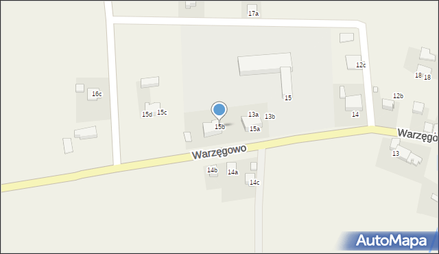 Warzęgowo, Warzęgowo, 15b, mapa Warzęgowo