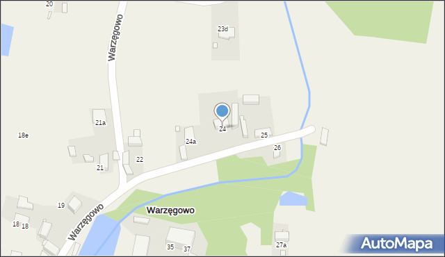 Warzęgowo, Warzęgowo, 24, mapa Warzęgowo