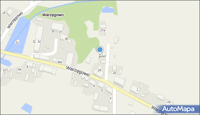 Warzęgowo, Warzęgowo, 27, mapa Warzęgowo