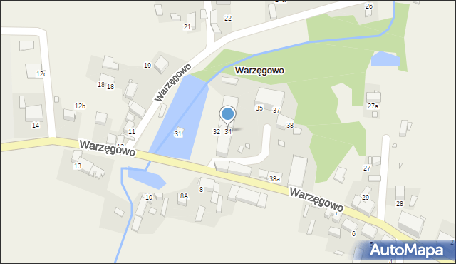 Warzęgowo, Warzęgowo, 34, mapa Warzęgowo