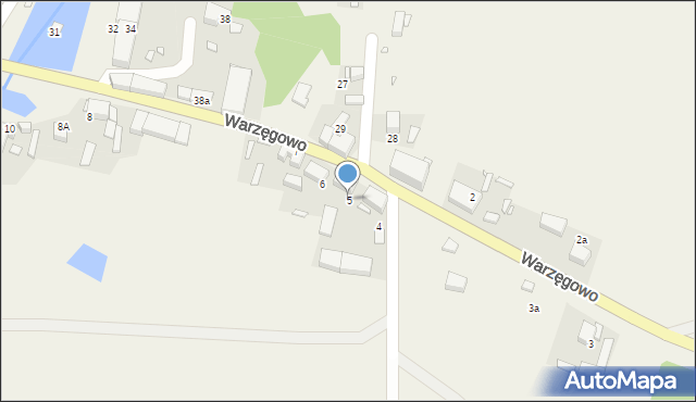 Warzęgowo, Warzęgowo, 5, mapa Warzęgowo