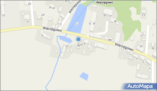 Warzęgowo, Warzęgowo, 8A, mapa Warzęgowo