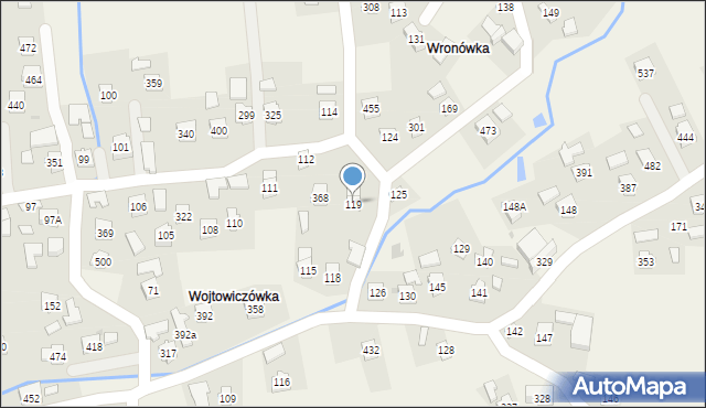 Warzyce, Warzyce, 119, mapa Warzyce