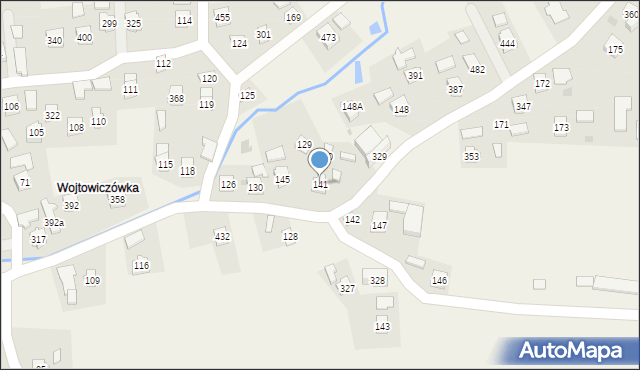 Warzyce, Warzyce, 141, mapa Warzyce