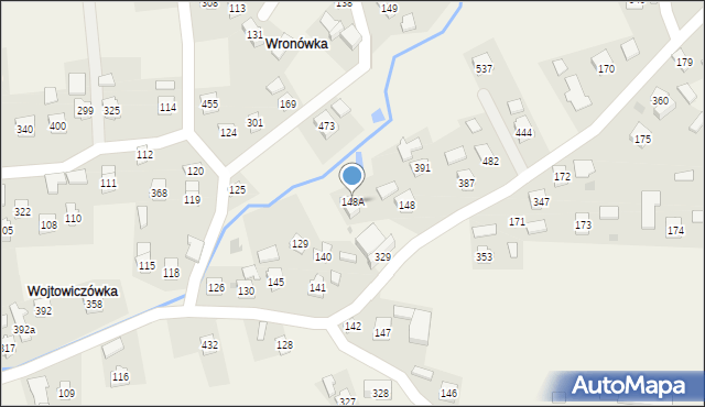 Warzyce, Warzyce, 148A, mapa Warzyce