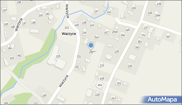 Warzyce, Warzyce, 232, mapa Warzyce