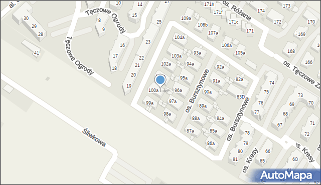 Warzymice, Warzymice, 100c, mapa Warzymice