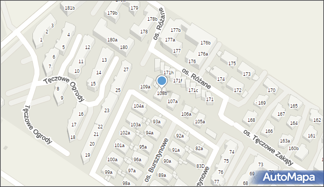 Warzymice, Warzymice, 108b, mapa Warzymice