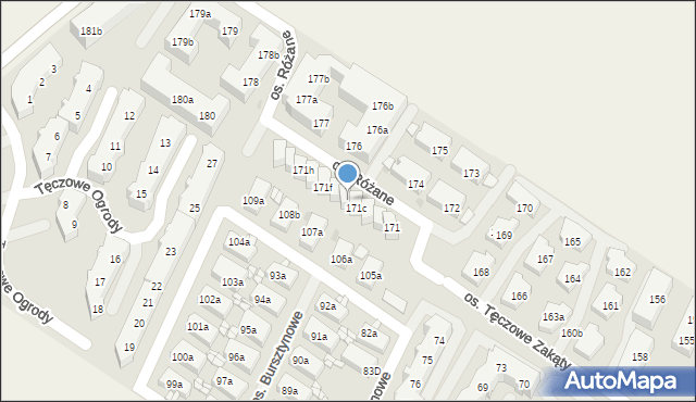 Warzymice, Warzymice, 171d, mapa Warzymice