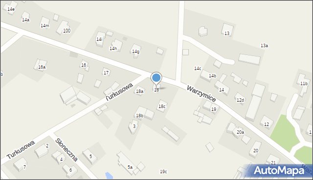 Warzymice, Warzymice, 18, mapa Warzymice