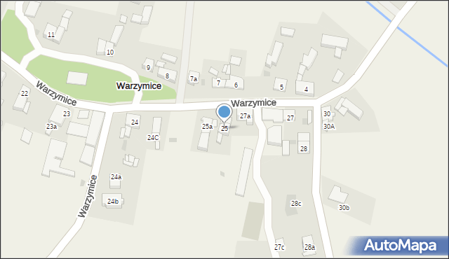 Warzymice, Warzymice, 25, mapa Warzymice