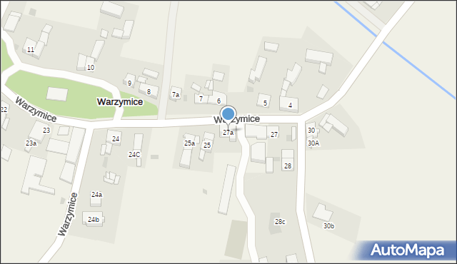 Warzymice, Warzymice, 27a, mapa Warzymice