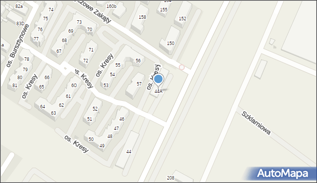 Warzymice, Warzymice, 44A, mapa Warzymice