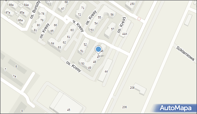 Warzymice, Warzymice, 47, mapa Warzymice