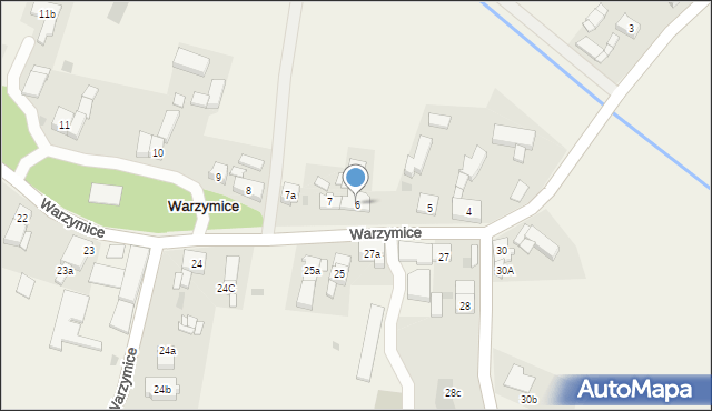 Warzymice, Warzymice, 6, mapa Warzymice