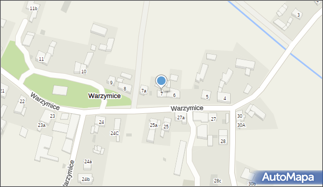 Warzymice, Warzymice, 7, mapa Warzymice