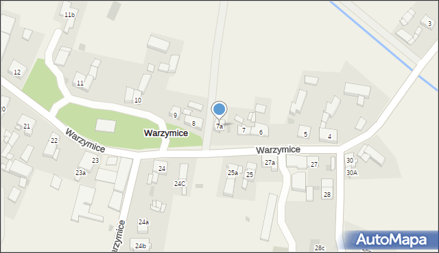 Warzymice, Warzymice, 7a, mapa Warzymice