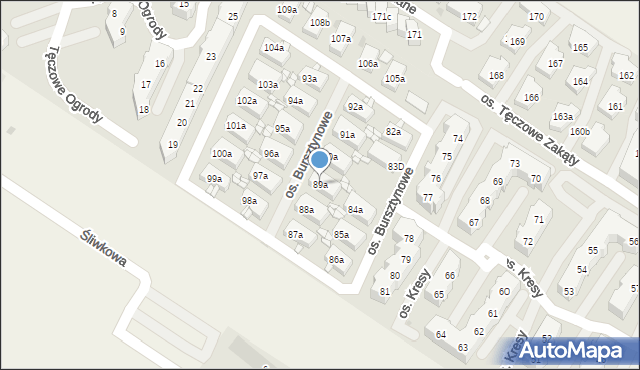 Warzymice, Warzymice, 89a, mapa Warzymice