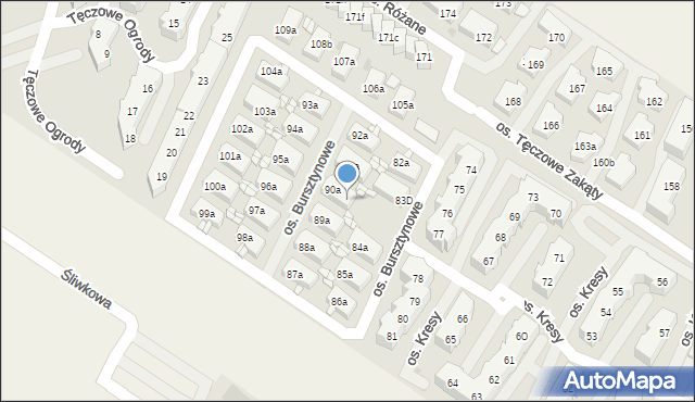 Warzymice, Warzymice, 90b, mapa Warzymice