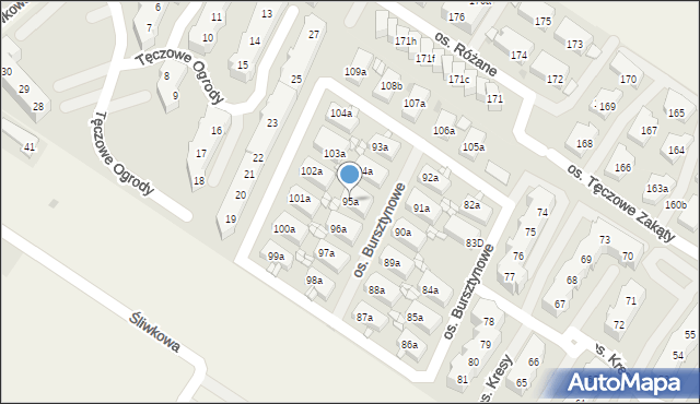 Warzymice, Warzymice, 95a, mapa Warzymice