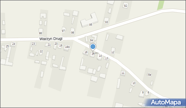 Warzyn Drugi, Warzyn Drugi, 15, mapa Warzyn Drugi