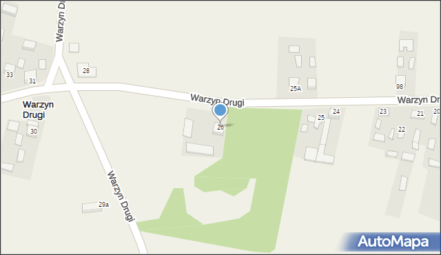 Warzyn Drugi, Warzyn Drugi, 26, mapa Warzyn Drugi