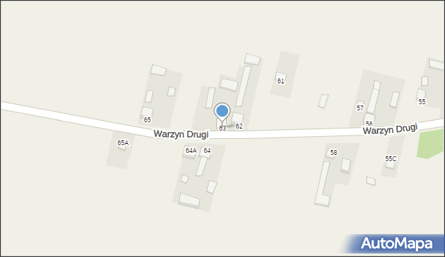 Warzyn Drugi, Warzyn Drugi, 63, mapa Warzyn Drugi