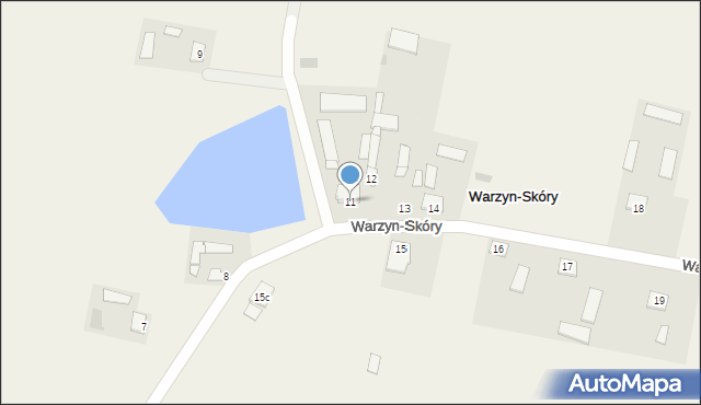 Warzyn-Skóry, Warzyn-Skóry, 11, mapa Warzyn-Skóry