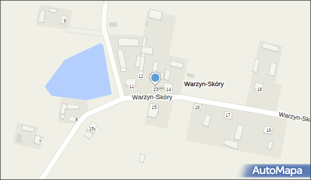 Warzyn-Skóry, Warzyn-Skóry, 13, mapa Warzyn-Skóry