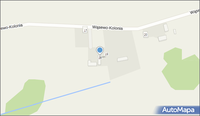 Wąsewo-Kolonia, Wąsewo-Kolonia, 18, mapa Wąsewo-Kolonia