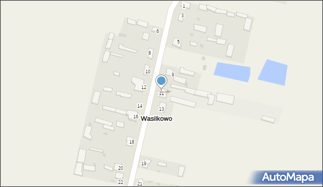 Wasilkowo, Wasilkowo, 11, mapa Wasilkowo